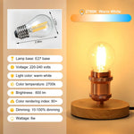 ampoules led filament blanc vintage opalescent e27 2700k transparentes jaune doré 25000h 6w