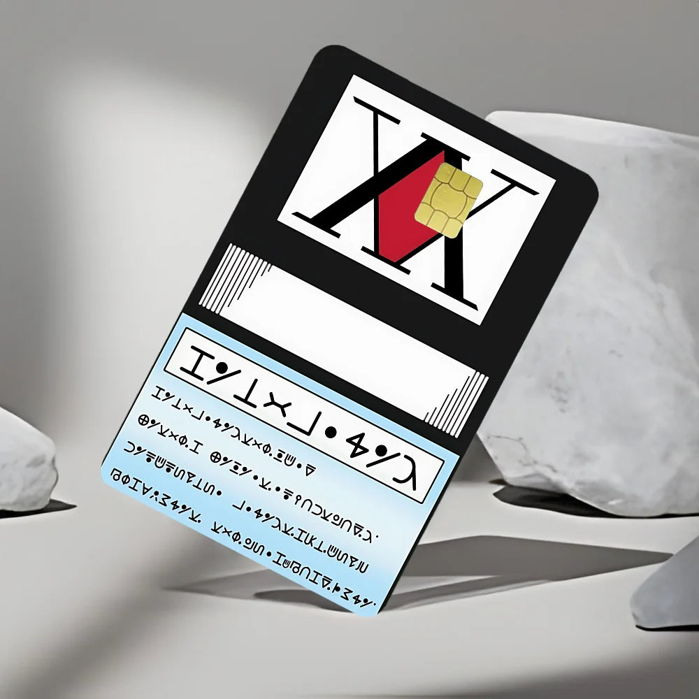 cartes sim personnalisées logo xx diamant rouge adhésif bar code texte japonais moderne graphique