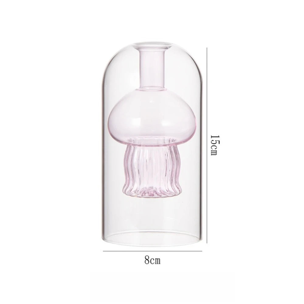 diffuseur huiles essentielles moderne forme champignon transparent vert marron rose bleu