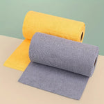 serviettes cuisine jaune gris texture grossière nettoyage moderne rouleau 25cm 20 pièces