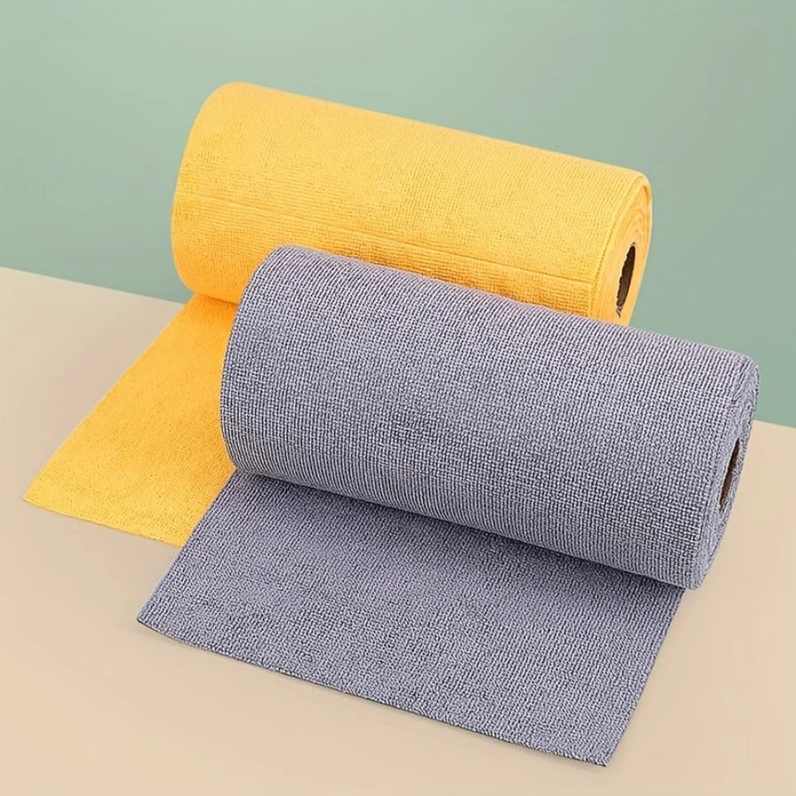 serviettes cuisine jaune gris texture grossière nettoyage moderne rouleau 25cm 20 pièces