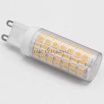 ampoule led g9 blanc chaud moderne lustre salon motif carrés jaunes décoratif