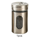 boîtes rangement épices acier inoxydable moderne qualité alimentaire eco friendly healthy transparent fenêtre 4.9cm