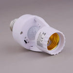 adaptateur prise e27 detecteur mouvement pir blanc moderne pratique led 30w interrupteur auto