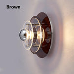lampe murale moderne couleur vert rouge bleu orange diffuseur translucide adhésif led chambre salon
