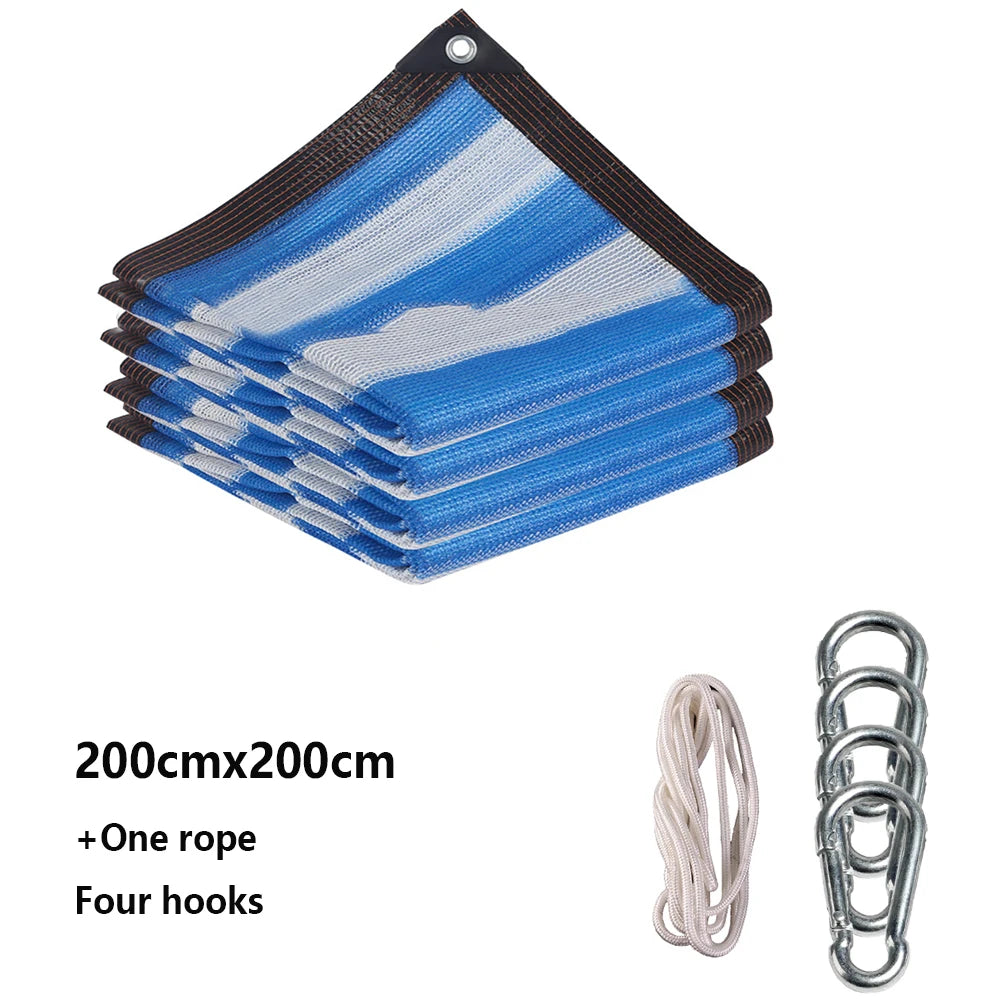 rideau soleil bleu blanc rayures moderne clips 2x2 3x3 4x4 2x3 3x4 4x5 opacité