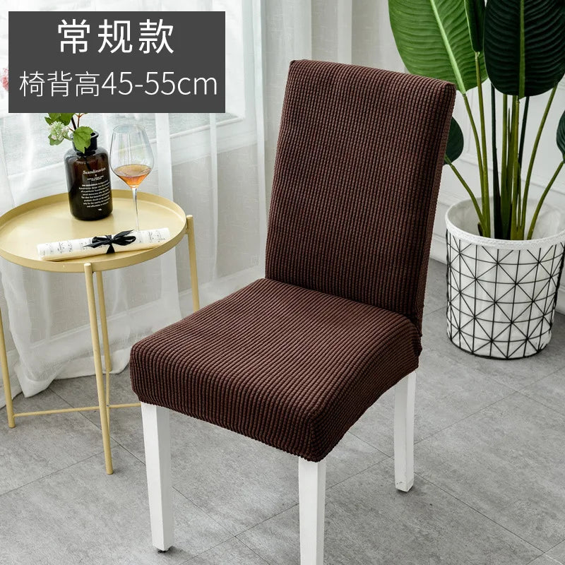 housses chaise moderne gris tissu petits points polyester coton plage fauteuil mariage banquet protection