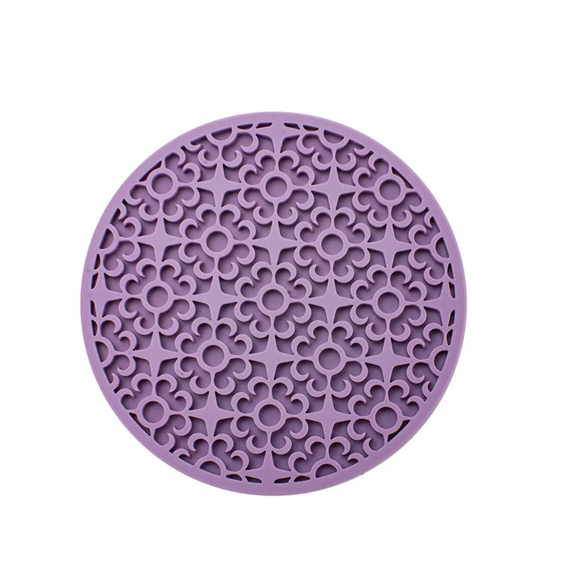 coasters perforés silicone moderne antidérapants diverses couleurs domestiques