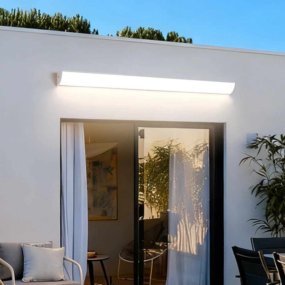 lampe murale moderne argent noir réglable télécommande ip65 led hydrofuge