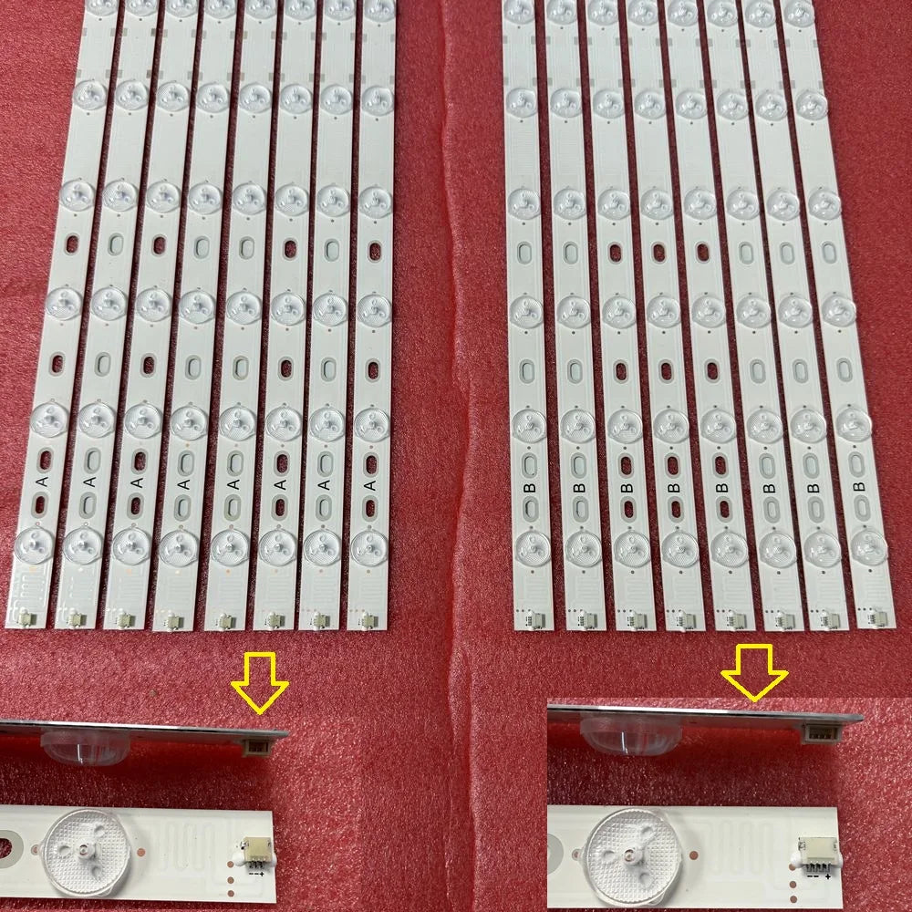 bandes led blanc perforations moderne éclairage aluminium sans cable fixations autres