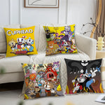 taies d'oreiller animées personnages cartoon jaune noir 40x40cm 45x45cm 50x50cm 60x60cm