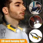 lampe torche portable cou rechargeable deux luminosités mode poche lecture moderne pratique