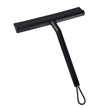 grattoir vitre raclette caoutchouc poignée suspension moderne nettoyage fenêtre noir minimaliste respectueux environnement