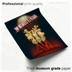 affiche murale moderne pop art THE WORLD IS YOURS multicolore cadre salon chambre