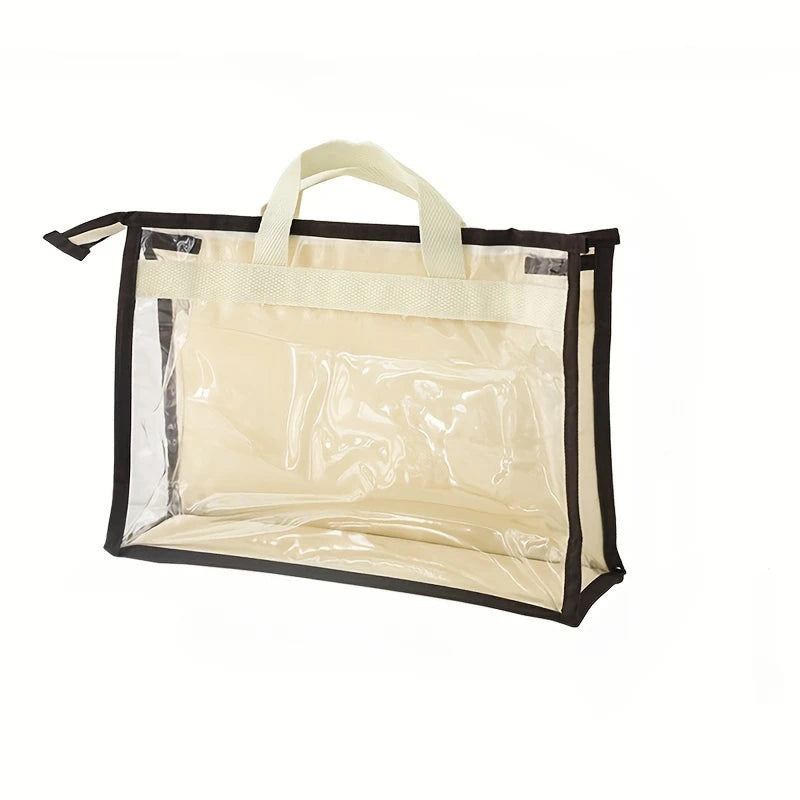 sac rangement réutilisable pvc waterproof poignées détachables moderne pratique xl