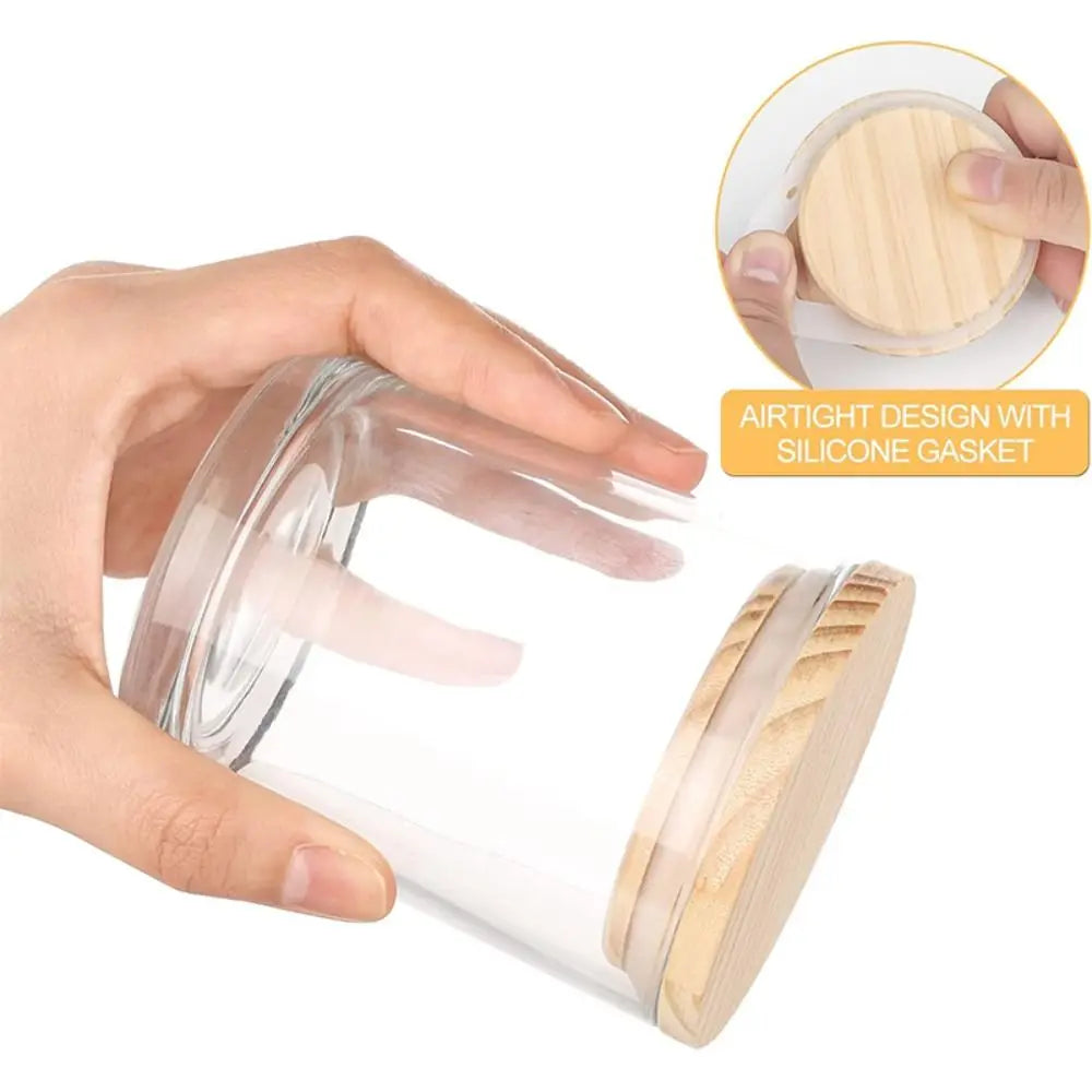 pots bougie verre couvercle bois bougie blanche tulipe rose aromathérapie lampe tapis carreaux préparation