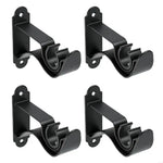 supports rideau fer noir blanc modernes tringle 22 28mm