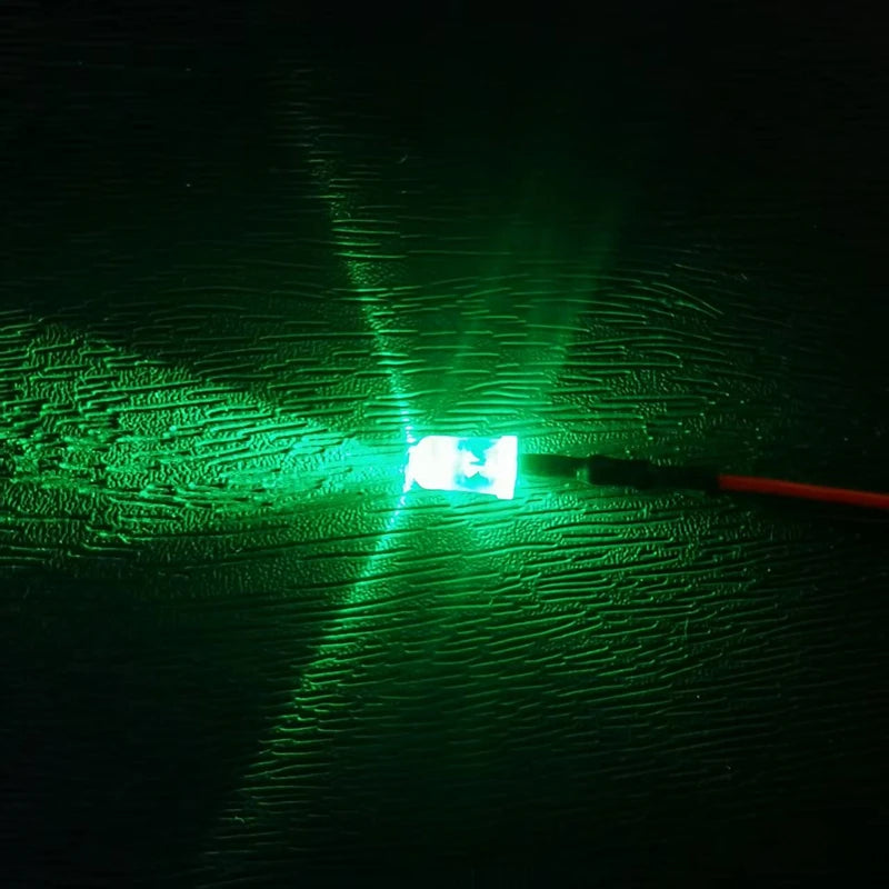 diodes led rouges noires transparentes 5mm 3mm câbles pack 10 pièces