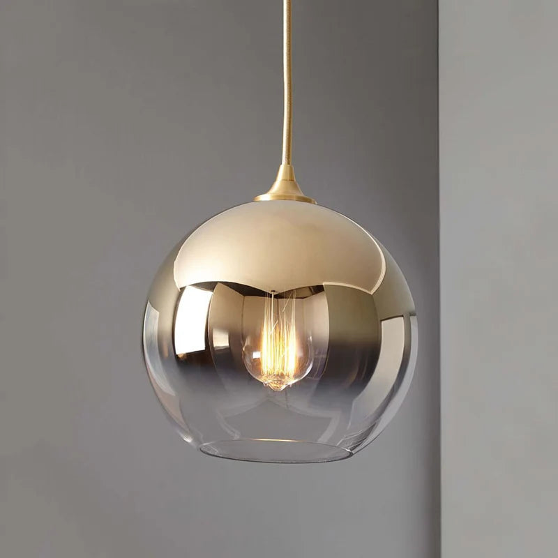 Suspension lumineuse moderne argent brillante 25cm 90260V étude chambre