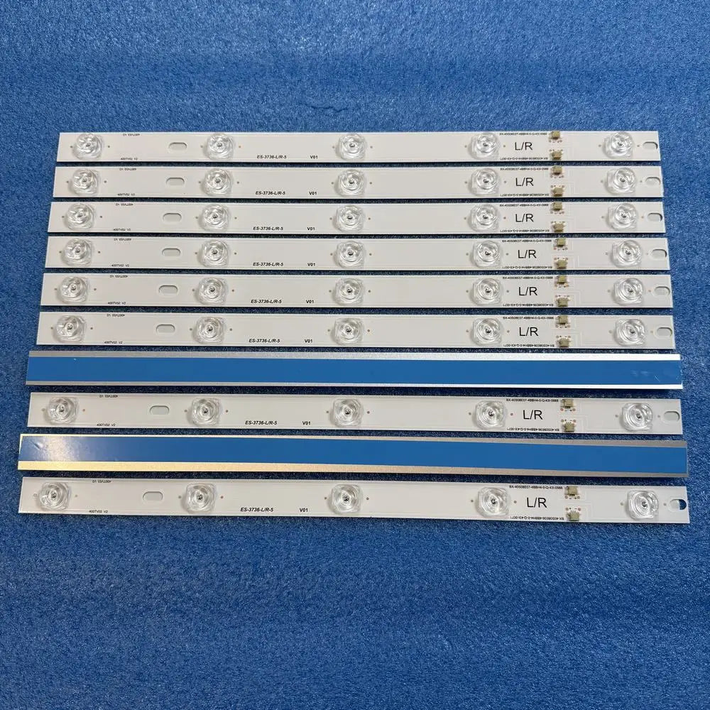 bande lumineuse led blanc moderne 10 pièces set technologie aluminium