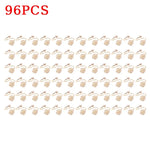 serviettes table rose bleu relief franges anneau métallique classique mariage pack 96 pièces