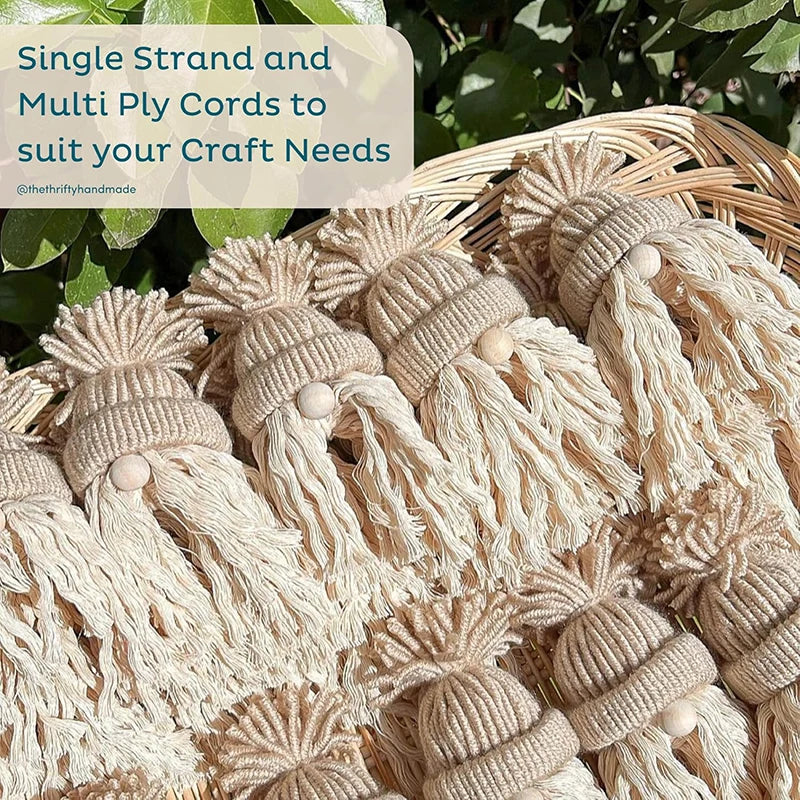 corde macramé coton beige tressée boho artisanale décoration maison durable haute qualité