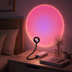 lampe led veilleuse ambiance atmosphérique usb transparente moderne noir fixée tringle flexible