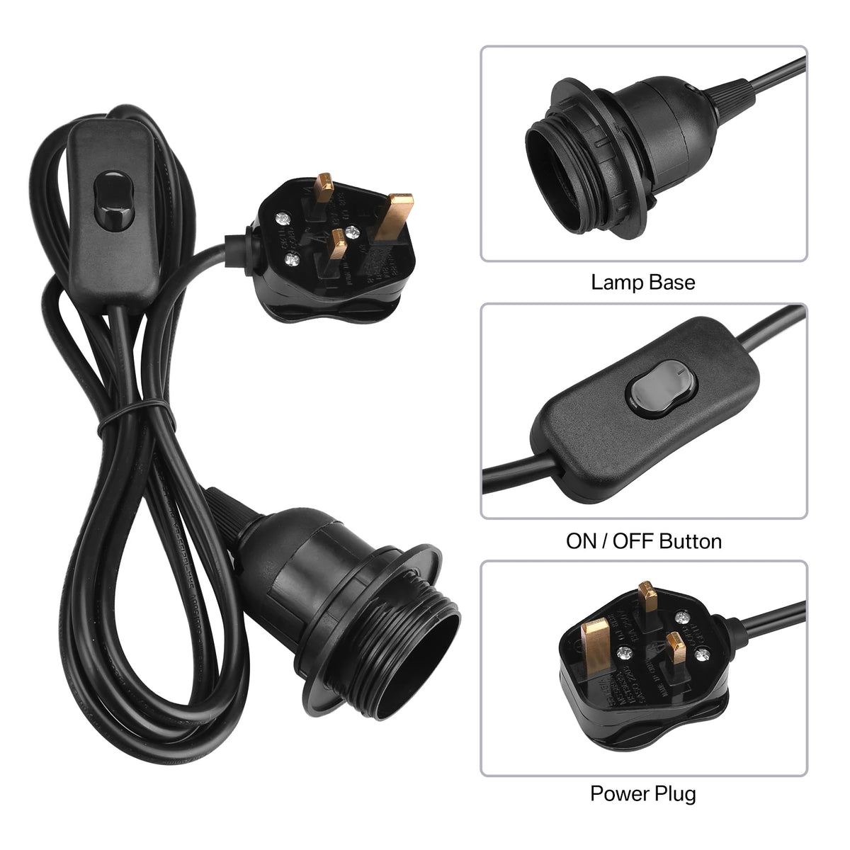 Support de lampe en ABS pour suspension