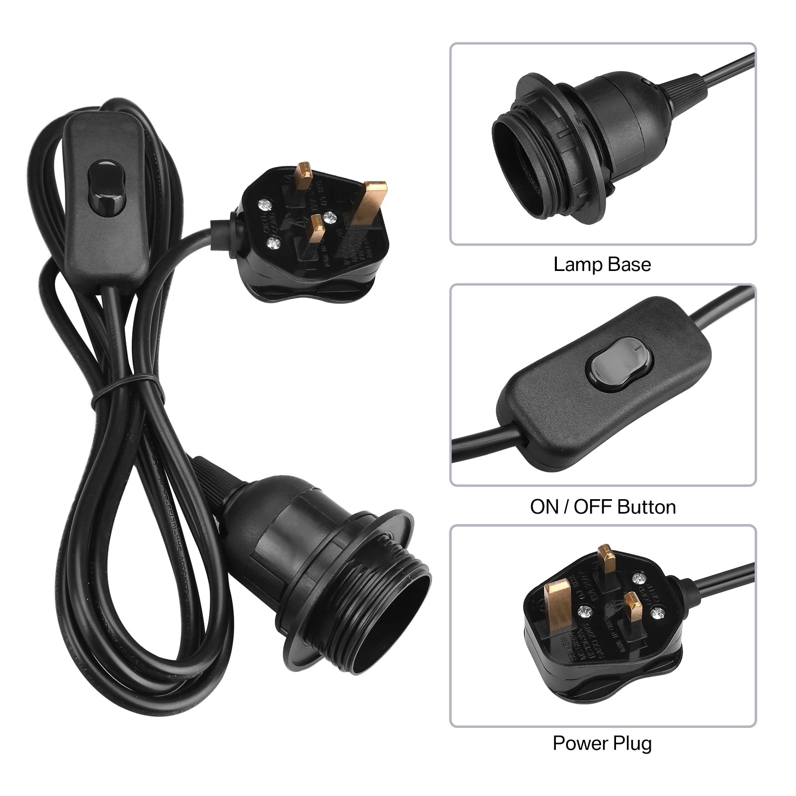 Support de lampe en ABS pour suspension