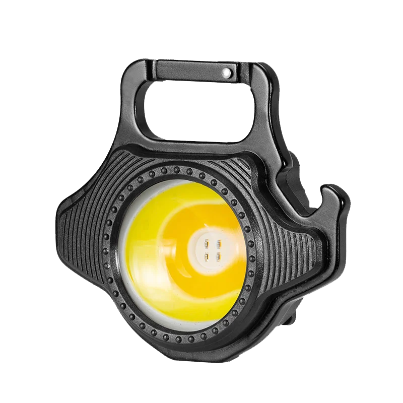 lampe poche rechargeable led multifonctionnelle camping compacte orange noire bleue