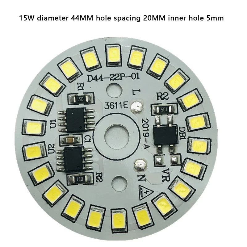 ampoule led circulaire diodes blanc moderne technologie spot downlight plafonnier lumière intérieure facile composants