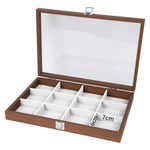 boîte bijoux moderne blanc marron neutre réutilisable clapets 12 18 24 30 grilles
