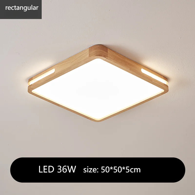 plafonnier moderne bois blanc lampe led ceiling touch switch minimaliste translucent