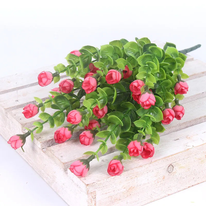 bouquet fleurs artificielles soie multicolore decoration maison jardin anniversaire mariage festiveextérieur moderne