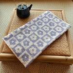 serviettes coton fleurées carreaux absorbantes adultes enfants moderne minimaliste vert rose marron jaune violet