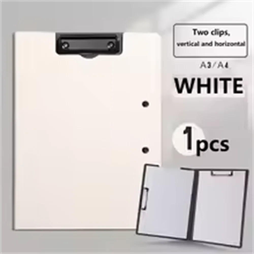 porte documents A4 noir moderne clips matériau pp métal