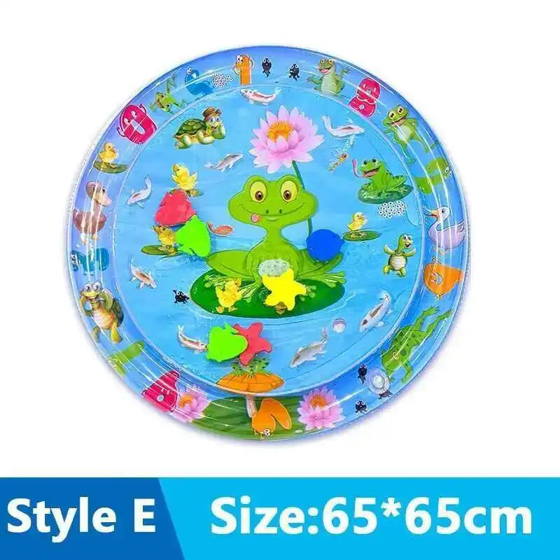 tapis jeu d'eau chat pompe motif marin poisson lit gonflable interactif