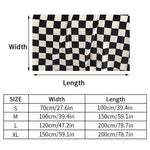 couverture carreaux noir blanc moderne hiver imperméable qualité 70cm 100cm pique nique sieste