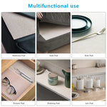 tapis anti dérapant pvc blanc cassé structure carrés moderne salle bain réutilisablewasher