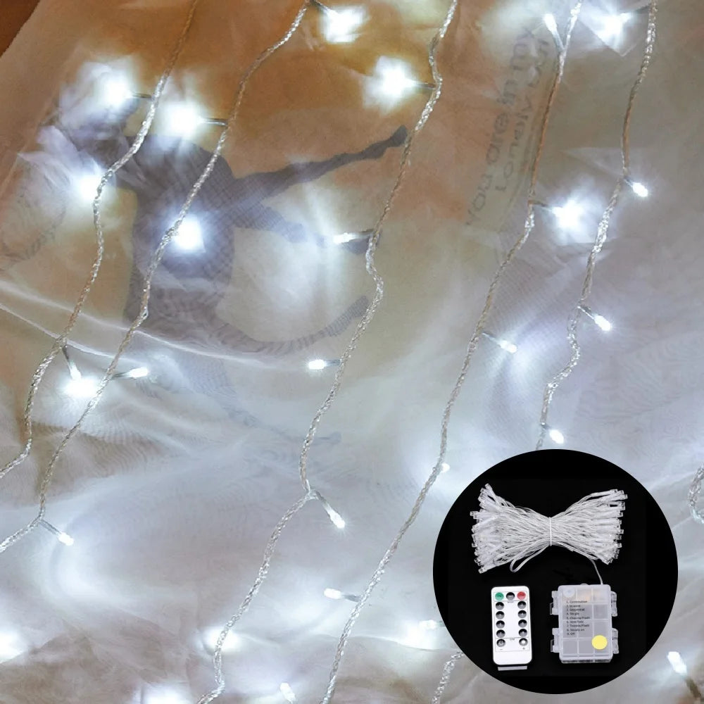 guirlande lumineuse led multicolore blanc noel mariage festif télécommande moderne