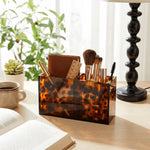 plateau acrylique léopard moderne porte maquillage rangement intérieur chic élégant