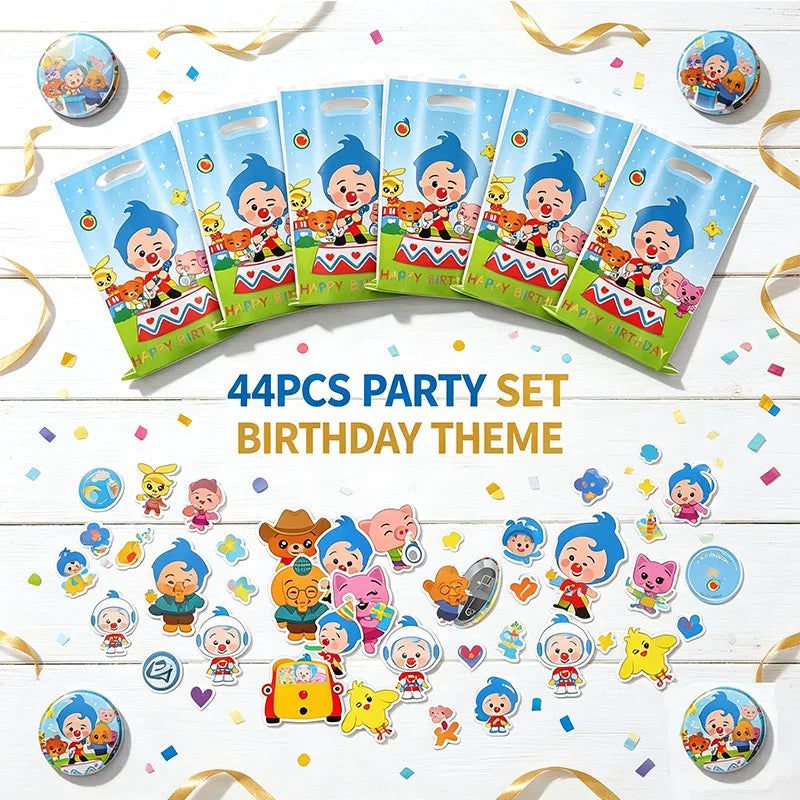 sacs anniversaire dessins animés stickers autocollants poignées détachables personnages mignons motifs géométriques happy birthday