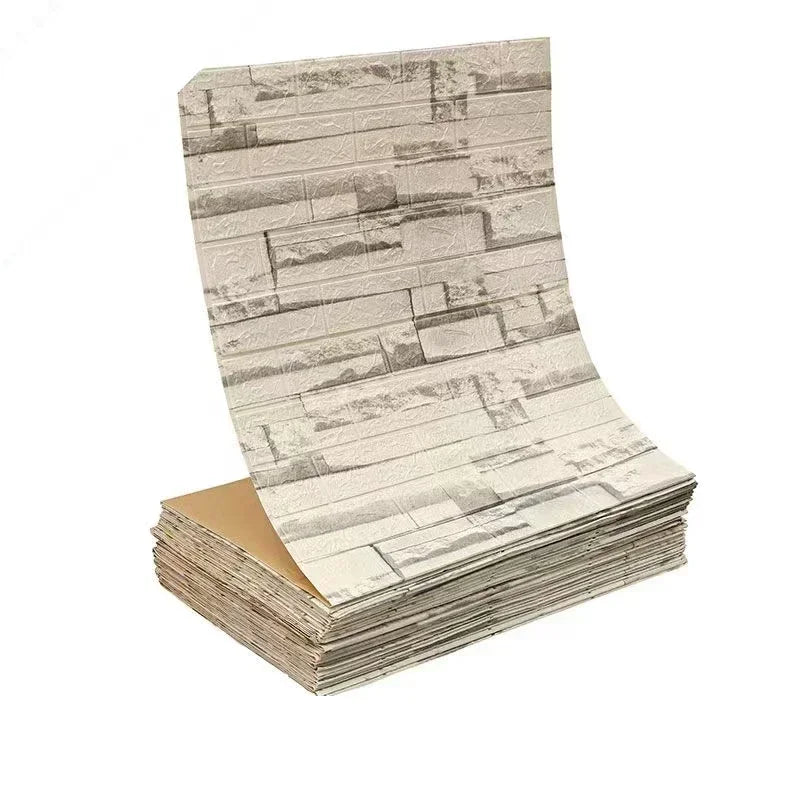 Papier peint auto adhésif brique moderne résistant humidité antistatique 200cm 70cm