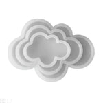 moules silicone imprimé floral moderne blanc rectangle rond cœur ellipse nuage