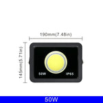 projecteur led cob ip65 moderne 220v 50w 100w 200w 300w noir clips câbles
