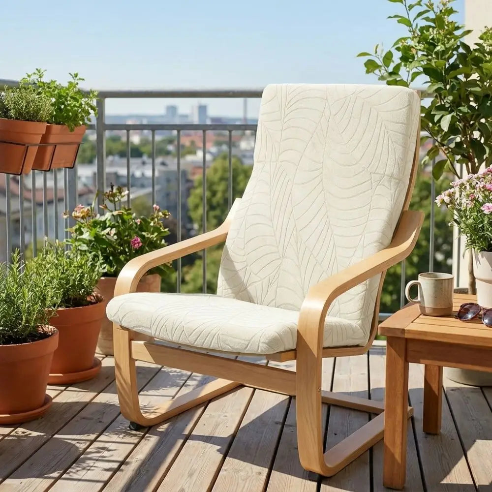housse fauteuil feuilles moderne polyester coton extensible amovible anti poussière lavable verte rouge noir