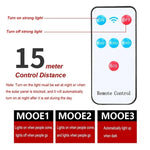 lampe solaire rue noire ip65 led moderne capteur mouvement télécommande fixée mur autonomes