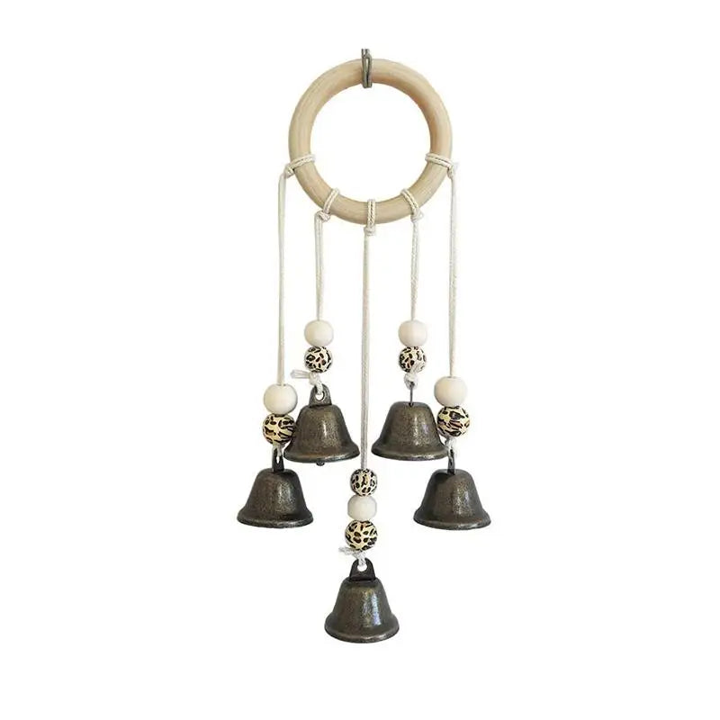 mobile sonore boho cloches marron blanc annuaire central decoration murale chambre salon