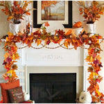 Guirlande de feuilles d'érable artificielles pour Thanksgiving