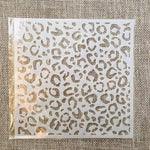 gabarits découpe imprimés léopard blancs modernes peinture murale scrapbooking coloriage